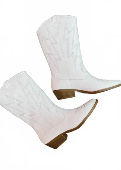 Dirty Laundry Women's Josea Pointed Toe Western Boot In White