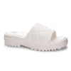 Dirty Laundry Lightning Slide Sandal In White