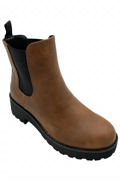 Dirty Laundry Women's Maps Smooth Chelsea Boot In Cognac In Brown