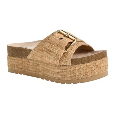 Dirty Laundry Women's Palm Island Platform Sandal In Natural Raffi In Brown