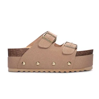 Dirty Laundry Women's Pueblo Platform Cork Sandals In Tan In Brown