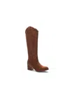 Dirty Laundry Women's Upwind Western Boot In Chocolate Suede In Multi