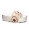 Dirty Laundry Women's Worble Crochet Sandal In Cream In White