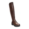 Dirty Laundry Womens Maybellene Chunky Heel Over The Knee Boots In Brown