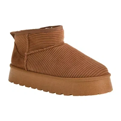 Dirty Laundry Womens Yarroh Flat Heel Booties In Brown