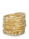 Disa Allsopp 18k Yellow Gold Spaghetti Diamond Ring In Gold