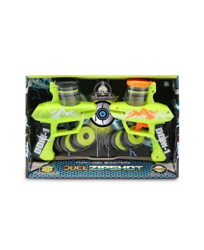 Disc Domination Duel Zip Shot With Foam Disc Shooters In Multi
