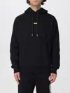 Disclaimer Logo-print Dropped-shoulder Hoodie In Black