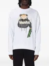 Disclaimer Bear-print Sweatshirt In White