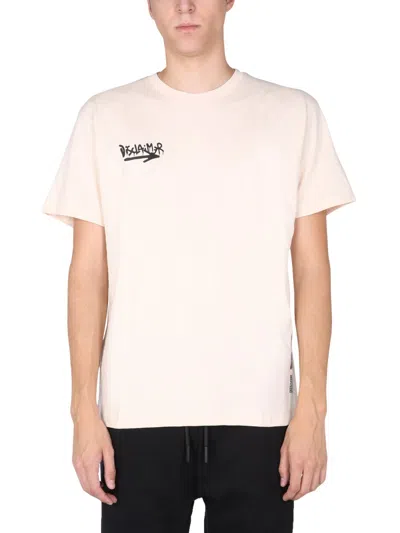Disclaimer Classic Crew Neck Screen Print T-shirt In Multi