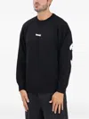 Disclaimer Man Sweatshirt Black Size Xl Cotton In Black