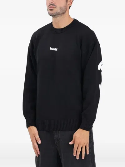 Disclaimer Crew-neck Sweater In Black