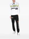 Disclaimer Sweatshirt With Logo Print In White
