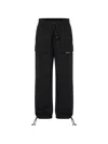 Disclaimer Drawstring-waist Cargo Pants In Black
