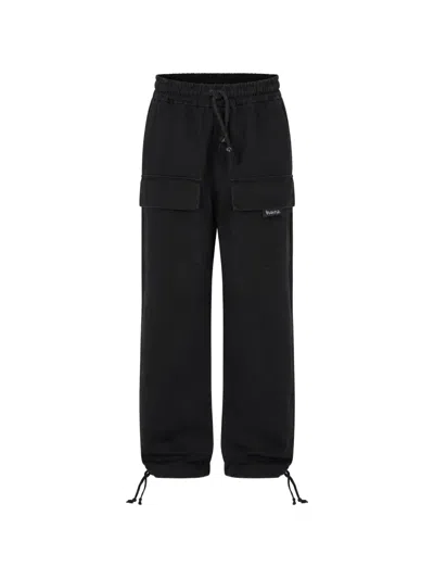 DISCLAIMER DRAWSTRING-WAIST CARGO PANTS