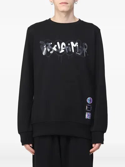 Disclaimer Graffiti-print Sweatshirt In Black