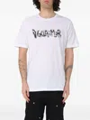 Disclaimer Graffiti-print T-shirt In White