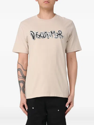 Disclaimer Graffiti-print T-shirt In Nude