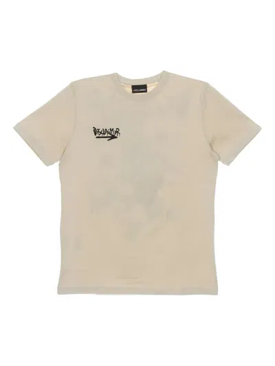 Disclaimer Graphic-print T-shirt In Neutral