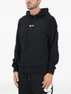 Disclaimer Hooded Graphic-print Sweater In Black