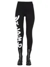 Disclaimer Leggings With Logo Print
