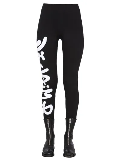 DISCLAIMER DISCLAIMER LEGGINGS WITH LOGO PRINT