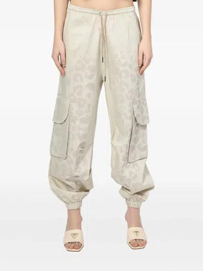 Disclaimer Leopard-print Cargo Trousers In Multi