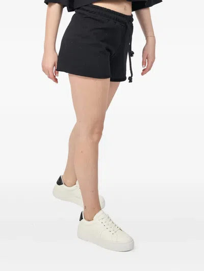 Disclaimer Logo-print Shorts In Black