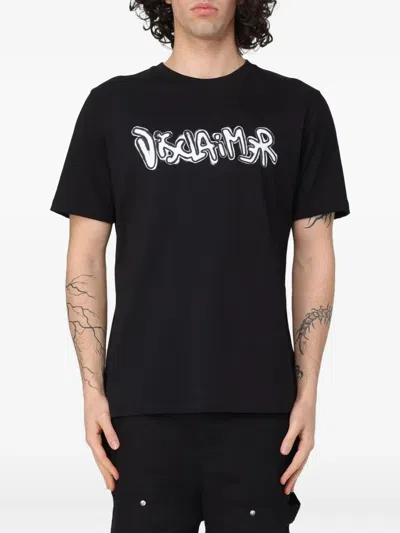 Disclaimer Logo-print T-shirt In Blue
