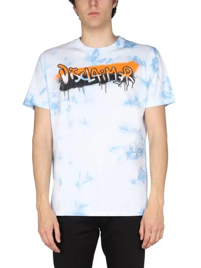 Disclaimer Logo Print T-shirt In Purple