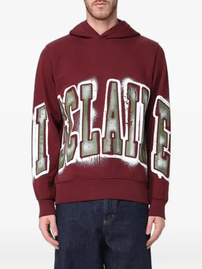 Disclaimer Logo-print Cotton Hoodie In Brown