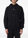 Disclaimer Logo-print Dropped-shoulder Hoodie In Black
