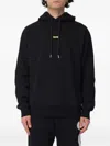 Disclaimer Logo-print Dropped-shoulder Hoodie In Black