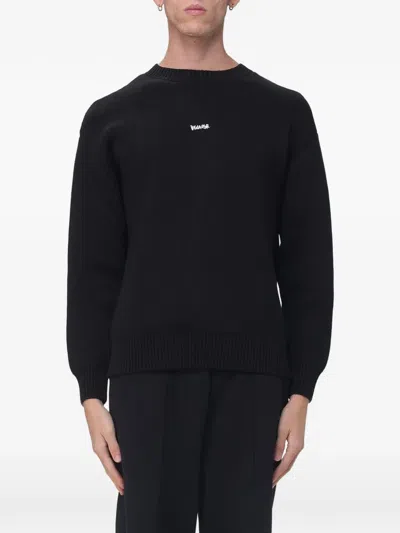 Disclaimer Logo-print Sweater In Black