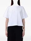 Disclaimer Logo-print T-shirt In White