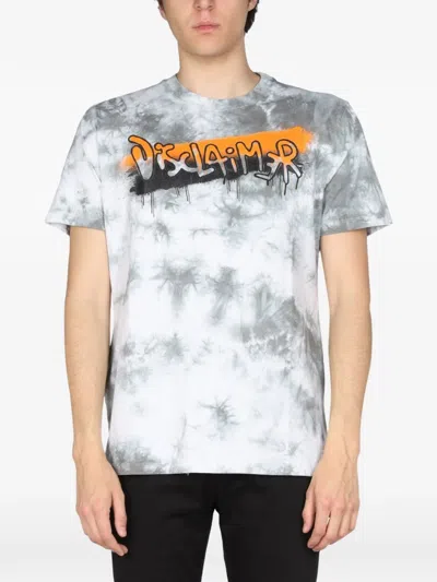 Disclaimer Logo-print T-shirt In White