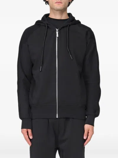 Disclaimer Logo-print Zip-up Hoodie In Black
