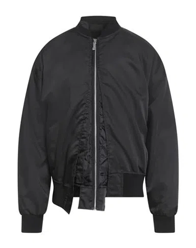Disclaimer Man Jacket Black Size M Polyester, Cotton