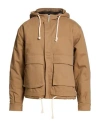 Disclaimer Man Jacket Camel Size L Cotton, Elastane In Nude