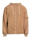 Disclaimer Man Jacket Camel Size L Polyester, Polyamide