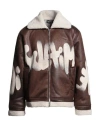Disclaimer Man Jacket Chocolate Brown Size L Polyester