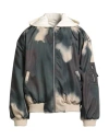 Disclaimer Man Jacket Military Green Size M Polyester