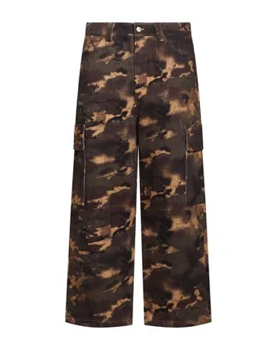 Disclaimer Man Jeans Military Green Size S Cotton In Brown