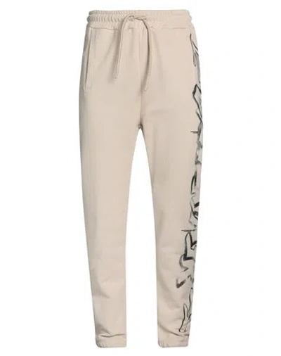 Disclaimer Man Pants Beige Size Xl Cotton