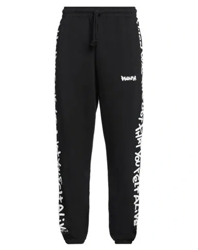 Disclaimer Man Pants Black Size M Cotton