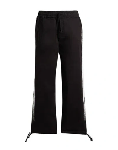 Disclaimer Man Pants Black Size S Cotton, Elastane