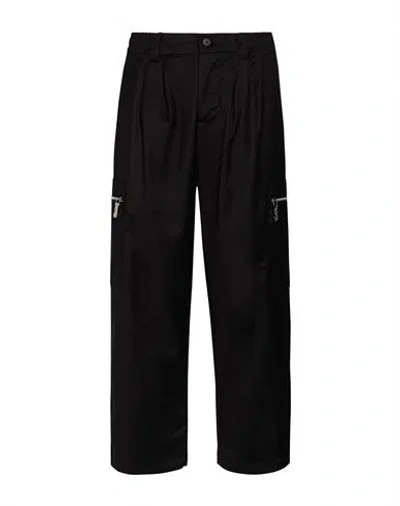 Disclaimer Man Pants Black Size Xs Polyester, Viscose, Elastane