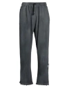 Disclaimer Man Pants Charcoal Size M Cotton In Grey