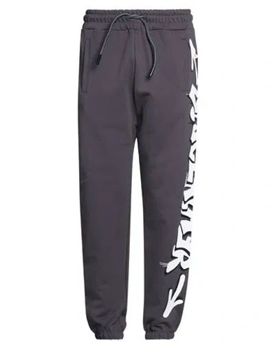 Disclaimer Man Pants Charcoal Size Xl Cotton In Gray