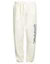 Disclaimer Man Pants Cream Size L Cotton In Neutral